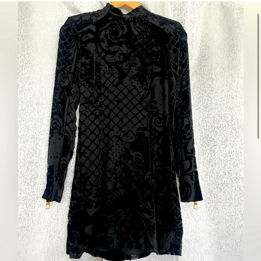 Balmain X H&M Velvet Burnout dress